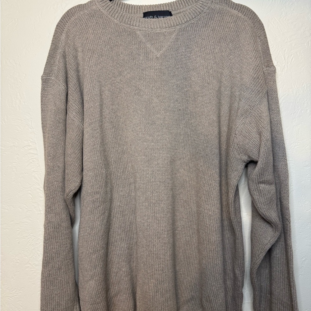 Croft & Barrow Men's Taupe Crewneck Sweater